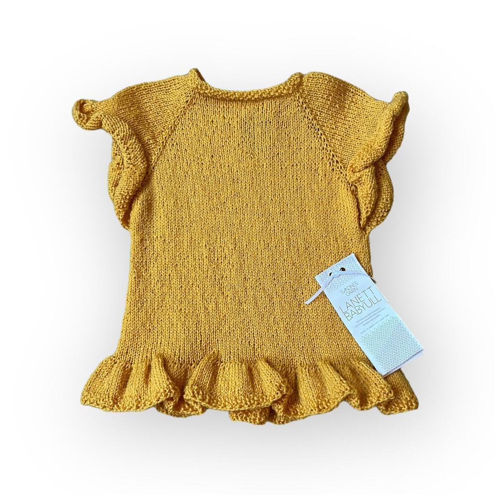 Handmade Norwegian Merino Wool Flutter Sleeve Tunic Dress